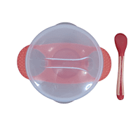 Plato con Cubiertos Rojo