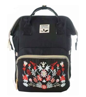 Mochila Pañalera Bordada