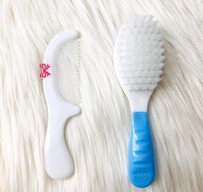 Cepillo y Peine de Cabello Celeste