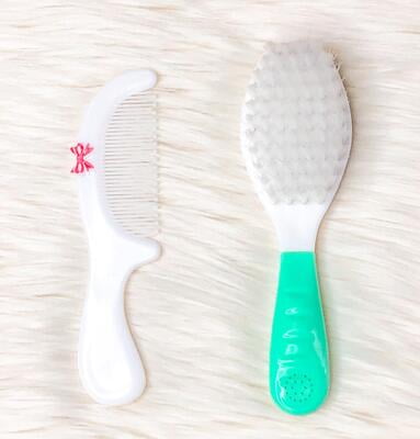 Cepillo y Peine de Cabello Verde