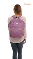 Mochila Pañalera Lila