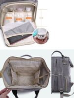 Mochila Pañalera Gris