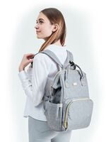 Mochila Pañalera Gris